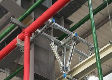 盐都该抗震支架的整体式支吊架结构协调性好